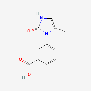 molecular formula C11H10N2O3 B1522107 3-(5-methyl-2-oxo-2,3-dihydro-1H-imidazol-1-yl)benzoic acid CAS No. 1197911-98-0