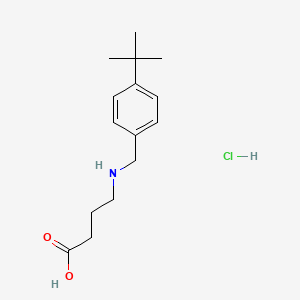 molecular formula C15H24ClNO2 B1522110 4-{[(4-叔丁基苯基)甲基]氨基}丁酸盐酸盐 CAS No. 1193388-43-0