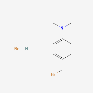 molecular formula C9H13Br2N B1522112 4-(bromomethyl)-N,N-dimethylaniline hydrobromide CAS No. 1116572-69-0