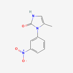 molecular formula C10H9N3O3 B1522113 5-methyl-1-(3-nitrophenyl)-2,3-dihydro-1H-imidazol-2-one CAS No. 13870-56-9