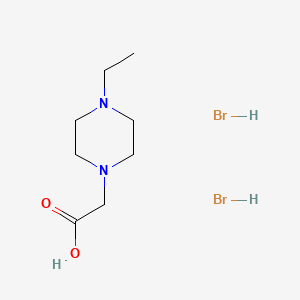 molecular formula C8H18Br2N2O2 B1522129 2-(4-Ethylpiperazin-1-yl)acetic acid dihydrobromide CAS No. 1197656-52-2