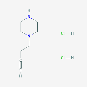 molecular formula C8H16Cl2N2 B1522131 1-(But-3-yn-1-yl)piperazine dihydrochloride CAS No. 1193389-48-8