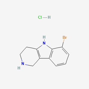 molecular formula C11H12BrClN2 B1522132 6-Bromo-2,3,4,5-tetrahydro-1H-pyrido[4,3-b]indole hydrochloride CAS No. 1059630-11-3