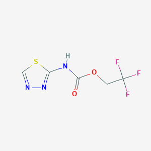 molecular formula C5H4F3N3O2S B1522134 2,2,2-trifluoroethyl N-(1,3,4-thiadiazol-2-yl)carbamate CAS No. 1211199-35-7