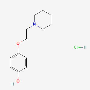 molecular formula C13H20ClNO2 B1522135 4-[2-(Piperidin-1-yl)ethoxy]phenol hydrochloride CAS No. 855422-64-9