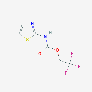 molecular formula C6H5F3N2O2S B1522136 2,2,2-trifluoroethyl N-(1,3-thiazol-2-yl)carbamate CAS No. 1197741-10-8
