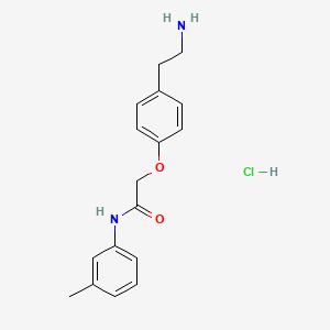molecular formula C17H21ClN2O2 B1522137 2-[4-(2-aminoethyl)phenoxy]-N-(3-methylphenyl)acetamide hydrochloride CAS No. 1197727-00-6