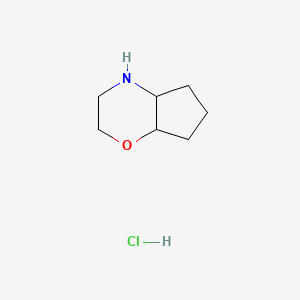 molecular formula C7H14ClNO B1522138 Octahydrocyclopenta[b][1,4]oxazine hydrochloride CAS No. 1197767-62-6