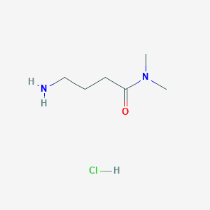 molecular formula C6H15ClN2O B1522140 4-amino-N,N-dimethylbutanamide hydrochloride CAS No. 156337-81-4
