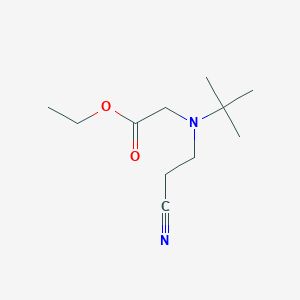 molecular formula C11H20N2O2 B1522141 2-[叔丁基(2-氰乙基)氨基]乙酸乙酯 CAS No. 1210400-73-9