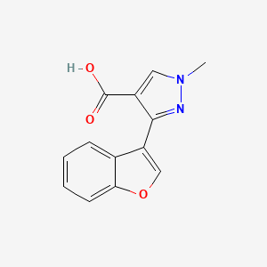 3-(1-benzofuran-3-yl)-1-methyl-1H-pyrazole-4-carboxylic acid