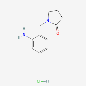 1-[(2-Aminophenyl)methyl]pyrrolidin-2-one hydrochloride