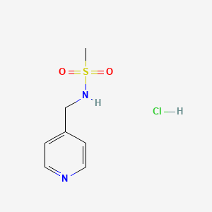 molecular formula C7H11ClN2O2S B1522149 N-(pyridin-4-ylmethyl)methanesulfonamide hydrochloride CAS No. 1197826-26-8