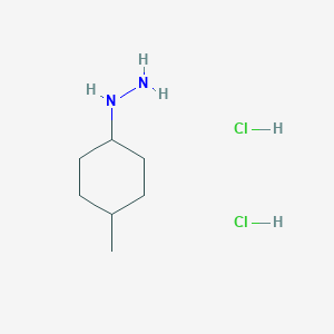 molecular formula C7H18Cl2N2 B1522151 (4-Methylcyclohexyl)hydrazine dihydrochloride CAS No. 1209337-77-8