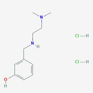 molecular formula C11H20Cl2N2O B1522156 3-({[2-(Dimethylamino)ethyl]amino}methyl)phenol dihydrochloride CAS No. 196822-55-6
