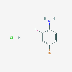 molecular formula C6H6BrClFN B1522165 4-Bromo-2-fluoroaniline hydrochloride CAS No. 1174029-29-8