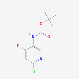 molecular formula C10H12ClFN2O2 B1522182 N-Boc-2-chloro-4-fluoro-5-pyridinamine CAS No. 915307-78-7