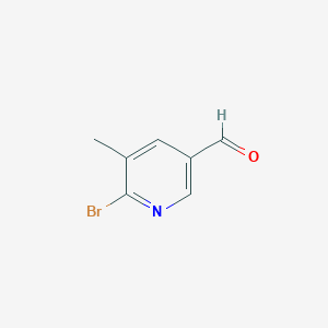 molecular formula C7H6BrNO B1522184 6-Bromo-5-methylnicotinaldehyde CAS No. 885167-81-7