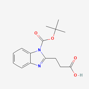 3-(1-(Tert-butoxycarbonyl)-1H-benzo[D]imidazol-2-YL)propanoic acid