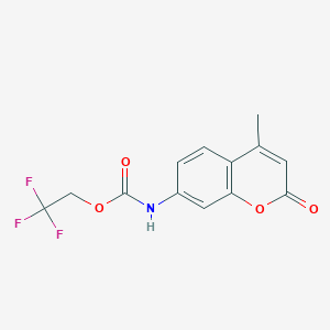 2,2,2-trifluoroethyl N-(4-methyl-2-oxo-2H-chromen-7-yl)carbamate