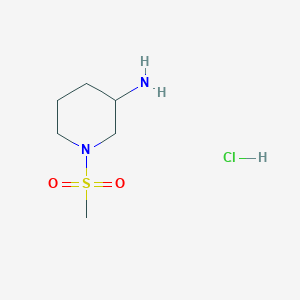 molecular formula C6H15ClN2O2S B1522204 1-Methanesulfonylpiperidin-3-amine hydrochloride CAS No. 1209712-99-1