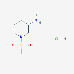 molecular formula C6H15ClN2O2S B1522204 1-甲磺酰基哌啶-3-胺盐酸盐 CAS No. 1209712-99-1
