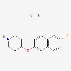 4-[(6-Bromo-2-naphthyl)oxy]piperidine hydrochloride