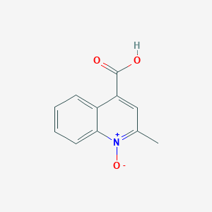 molecular formula C11H9NO3 B15222244 4-Carboxy-2-methylquinoline 1-oxide CAS No. 62542-43-2