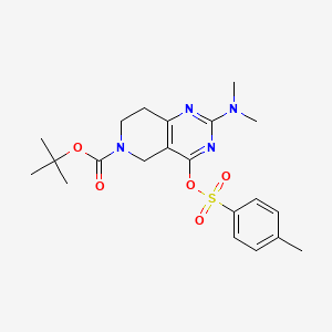 Tert-butyl 2-(dimethylamino)-4-(P-tolylsulfonyloxy)-7,8-dihydropyrido[4,3-D]pyrimidine-6(5H)-carboxylate