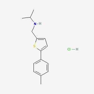 {[5-(4-Methylphenyl)thiophen-2-yl]methyl}(propan-2-yl)amine hydrochloride