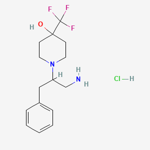 1-(1-Amino-3-phenylpropan-2-YL)-4-(trifluoromethyl)piperidin-4-OL hcl