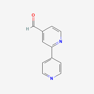 molecular formula C11H8N2O B1522238 [2,4'-Bipyridine]-4-carbaldehyde CAS No. 1214363-28-6
