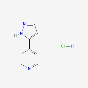 4-(1H-Pyrazol-3-YL)pyridine hydrochloride