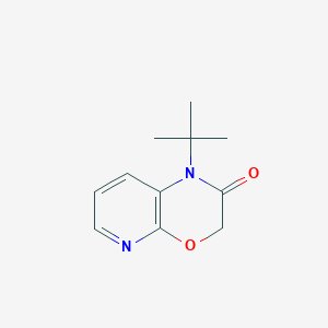 molecular formula C11H14N2O2 B1522247 1-tert-Butyl-1H-pyrido[2,3-b][1,4]oxazin-2(3H)-one CAS No. 1203499-66-4