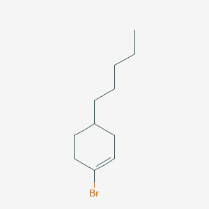 molecular formula C11H19B B1522262 1-Bromo-4-pentylcyclohex-1-ene CAS No. 1033202-26-4