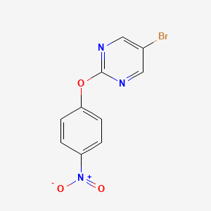 molecular formula C10H6BrN3O3 B1522273 5-Bromo-2-(4-nitrophenoxy)pyrimidine CAS No. 1185158-29-5