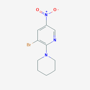 3-Bromo-5-nitro-2-(piperidin-1-yl)pyridine