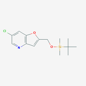 2-((tert-Butyldimethylsilyloxy)methyl)-6-chlorofuro[3,2-b]pyridine