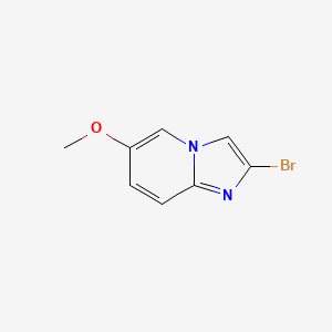 molecular formula C8H7BrN2O B1522279 2-Bromo-6-methoxyimidazo[1,2-a]pyridine CAS No. 1042141-33-2