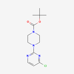 molecular formula C13H19ClN4O2 B1522300 Tert-butyl 4-(4-chloropyrimidin-2-yl)piperazine-1-carboxylate CAS No. 479691-42-4