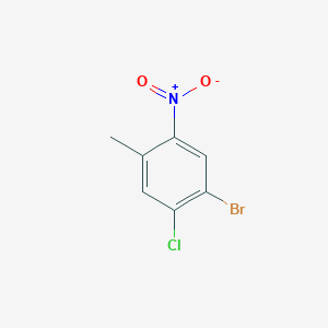 molecular formula C7H5BrClNO2 B1522301 1-Bromo-2-chloro-4-methyl-5-nitrobenzene CAS No. 1126367-34-7