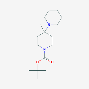 molecular formula C16H30N2O2 B1522312 N-Boc-4'-Methyl-[1,4']bipiperidinyl CAS No. 864369-96-0