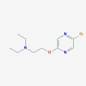 molecular formula C10H16BrN3O B1522313 2-((5-Bromopyrazin-2-yl)oxy)-N,N-diethylethanamine CAS No. 446287-01-0