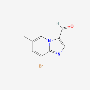 molecular formula C9H7BrN2O B1522316 8-Bromo-6-methylimidazo[1,2-a]pyridine-3-carbaldehyde CAS No. 1033202-08-2