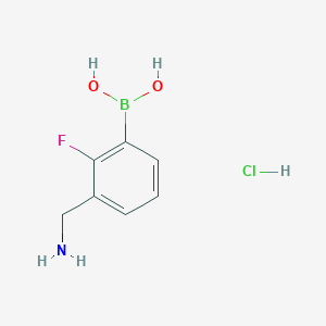 (3-(Aminomethyl)-2-fluorophenyl)boronic acid hydrochloride
