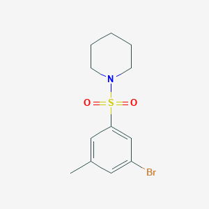molecular formula C12H16BrNO2S B1522324 1-(3-BROMO-5-METHYLPHENYLSULFONYL)PIPERIDINE CAS No. 1020252-95-2