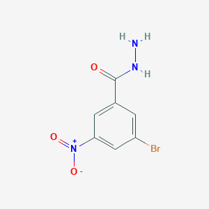 molecular formula C7H6BrN3O3 B1522329 3-Bromo-5-nitrobenzohydrazide CAS No. 374671-07-5