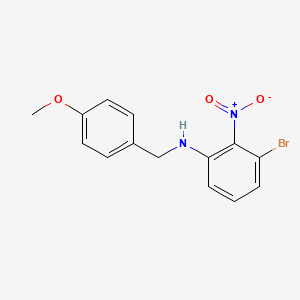 3-Bromo-N-(4-methoxybenzyl)-2-nitroaniline