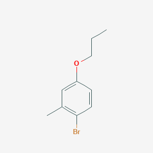 molecular formula C10H13BrO B1522343 1-Bromo-2-methyl-4-propoxybenzene CAS No. 1133116-39-8