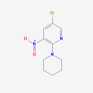 molecular formula C10H12BrN3O2 B1522348 5-Bromo-3-nitro-2-(piperidin-1-yl)pyridine CAS No. 1033202-41-3